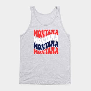 Montana Red White Blue Retro Tank Top